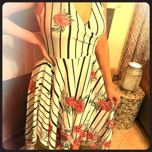 Venus floral printed day dress